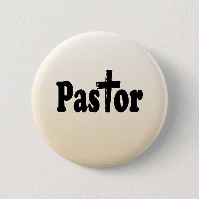 Pastor Gifts 6 Cm Round Badge (Front)