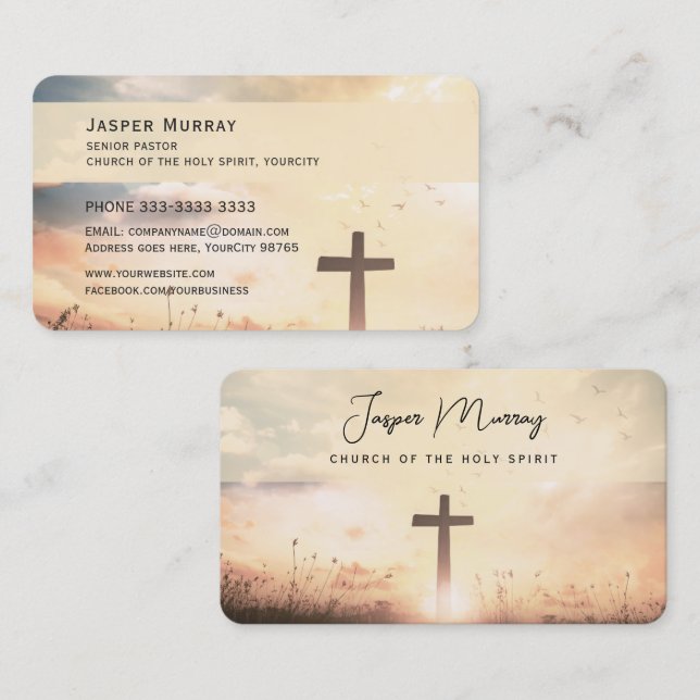 Pastor Holy Cross Business Card (Front/Back)