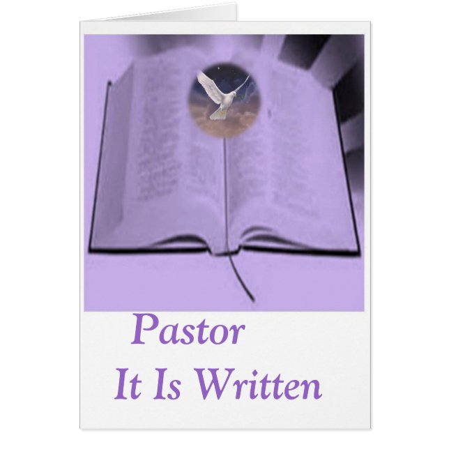 Pastor it is written (Front)