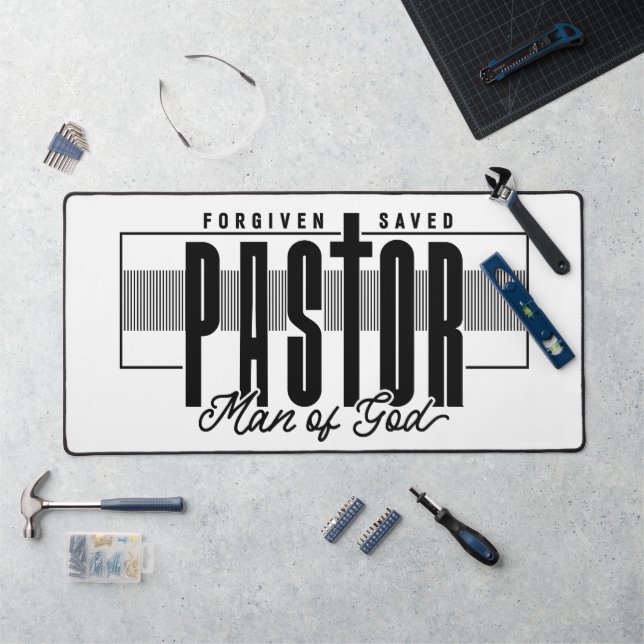 Pastor Man Of God Desk Mat (Workstation)