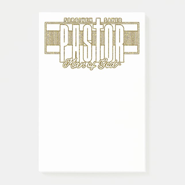 Pastor Man Of God Post-It Notes (Front)