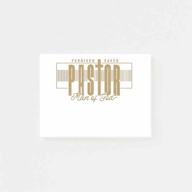 Pastor Man Of God Post-It Notes (Front)