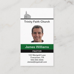 Pastor Matching Custom Business Card