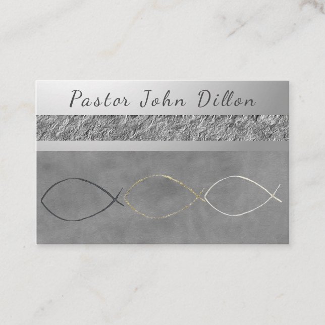 Pastor, Minister, Christian, Bible, Business Cards (Front)