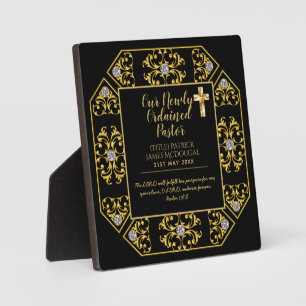 Pastor Newly Ordained Installation Gift - Verse Plaque