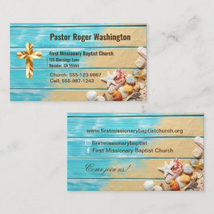 Pastor or Deacon Bible Church Business Card