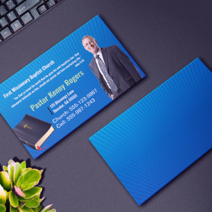 Pastor or Deacon Photo Church Business Card