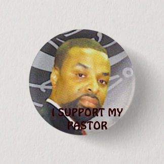 pastor support 3 cm round badge
