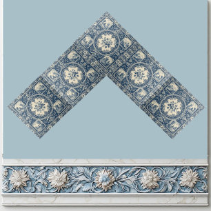 Pastoral Country Rural Folks French Toile Heritage Tile