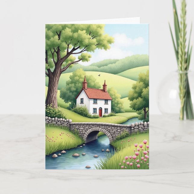 Pastoral Fathers Day House Card (Front)