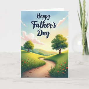 Pastoral Fathers Day Scenic Card