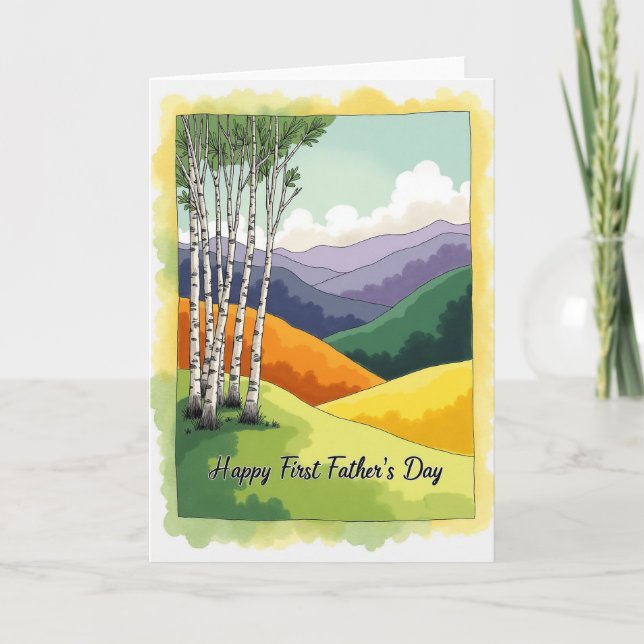 Pastoral Happy Fathers Day Card (Front)