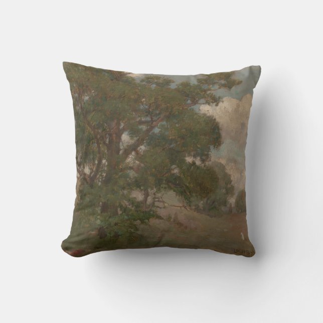 Pastoral Landscape Louis Loeb(American, 1866-1909) Cushion (Front)