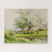 Pastoral Landscape with Sheep Grazing
