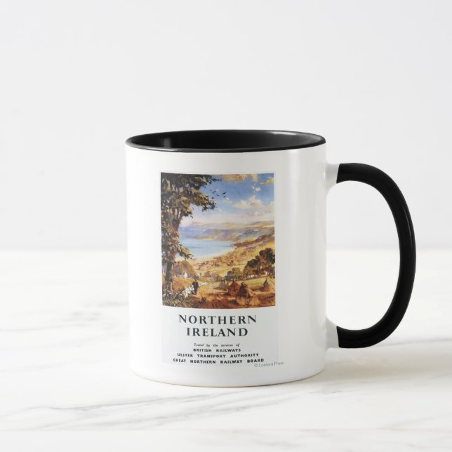 Pastoral Scene Man and Dog British Railways Mug (Right)