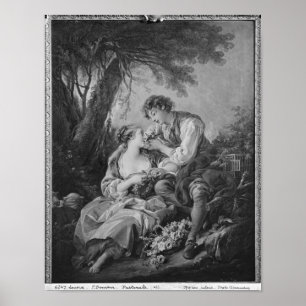 Pastoral scene poster