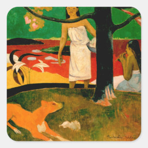 Pastorales Tahitiennes by Paul Gauguin Square St Sticker