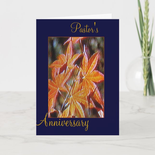 Pastor's Anniversary Card (Front)