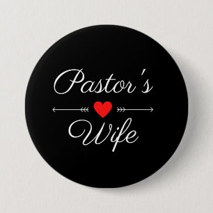 Pastor's Wife 7.5 Cm Round Badge