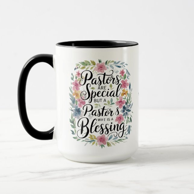 ✝️ Pastors Wife Appreciation Gift Blessing Custom Mug (Left)