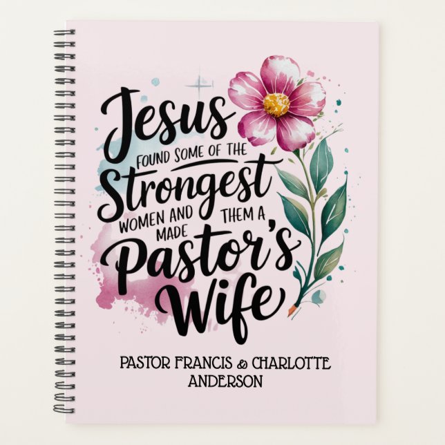 ✝️Pastor's Wife Appreciation Gifts Personalised Planner (Front)
