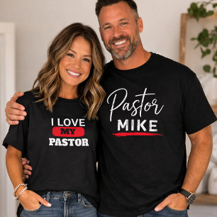 Pastor's Wife I love my Pastor Oversize Christian  T-Shirt