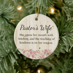 Pastor's Wife Ornament