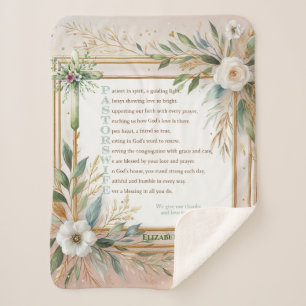 ✝️ Pastor's Wife Wives Appreciation Gift Thank You Sherpa Blanket