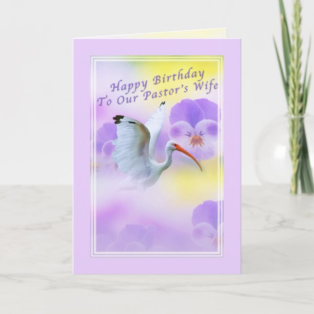 Pastor's Wife's Birthday Card (Front)
