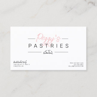 Pastrie bakery logo business card design