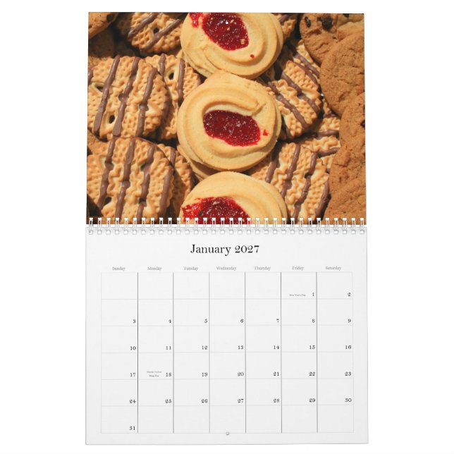 Pastries 2012 Calendar (Jan 2027)