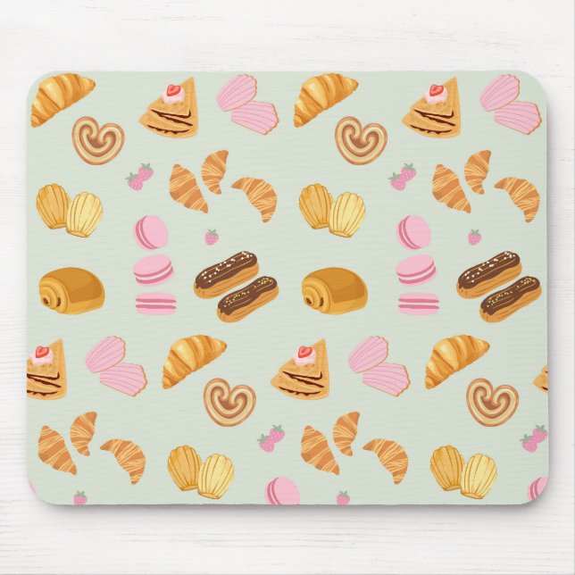 Pastries in Paris Mouse Pad (Front)