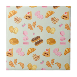 Pastries in Paris Tile