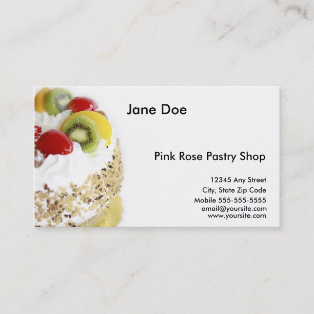 Pastry Business Card (Front)