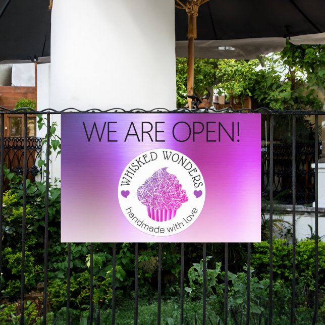 Pastry Cake Bakery Glitter Pink Purple Banner (Pastry Cake Bakery Glitter Pink Purple Banner)