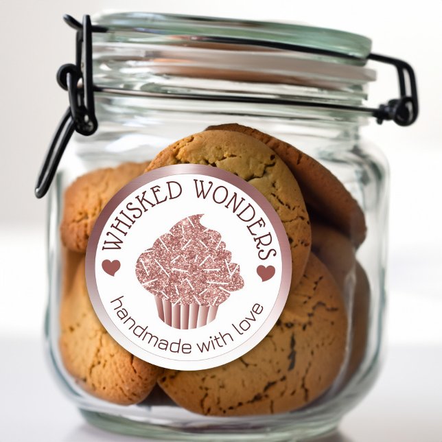 Pastry Cake Bakery Glitter Rose Gold Pink Drips Classic Round Sticker (Pastry Cake Bakery Glitter Rose Gold Pink Drips Classic Round Sticker)