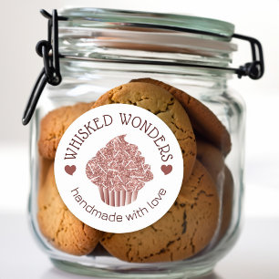 Pastry Cake Bakery Glitter Rose Gold Pink Drips Classic Round Sticker