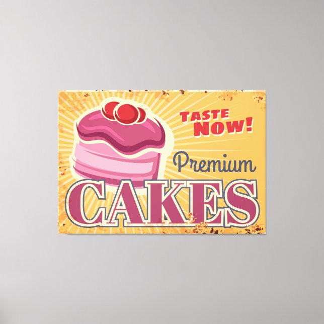 Pastry cake desserts canvas print (Front)