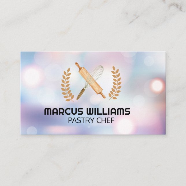 Pastry Chef | Baking Tools Business Card (Front)