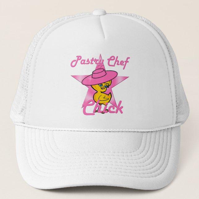 Pastry Chef Chick #8 Trucker Hat (Front)
