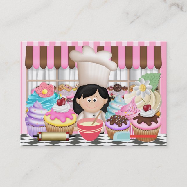 Pastry Chef / Cupcake / Catering Business Card - S (Front)