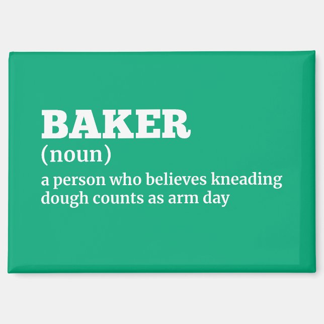 Pastry Chef Definition Magnet (Front)