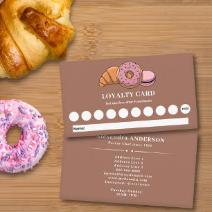 Pastry Chef Loyalty Card
