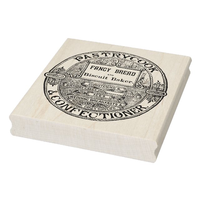 Pastry Cook Wood Art Stamp (Stamp)