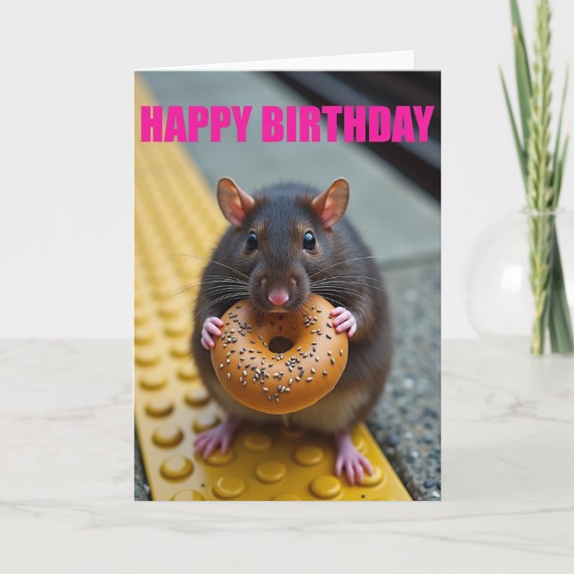Pastry Critter Birthday Card (Front)