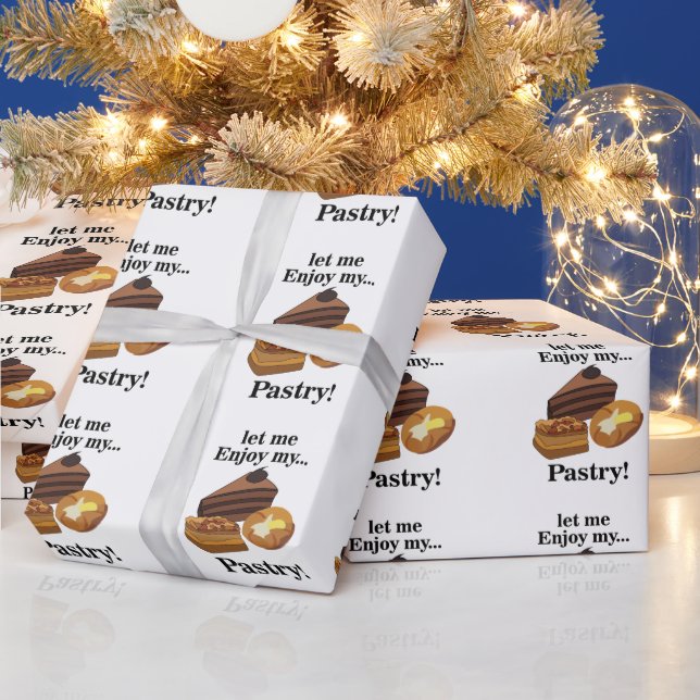 Pastry Pastries Dessert Baker Wrapping Paper (Holidays)