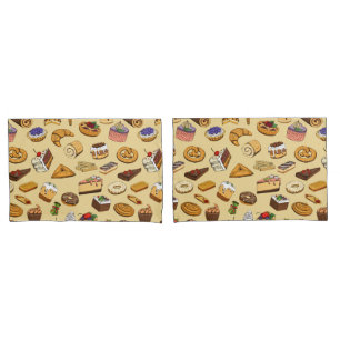 Pastry Pattern Pillowcase