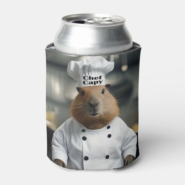 Pastry Prowess: The Culinary Capybara Can Cooler (Can Front)