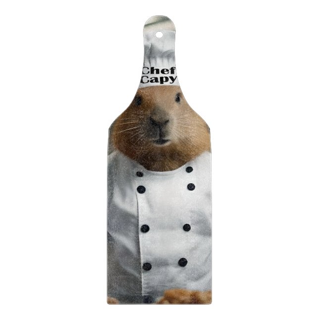 Pastry Prowess: The Culinary Capybara Cutting Board (Front)