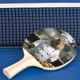 Pastry Prowess: The Culinary Capybara Ping Pong Paddle